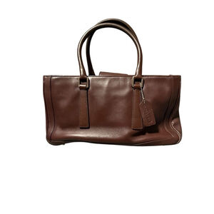 Coach Women's Brown‎ Leather Satchel Bag with Interior Pockets